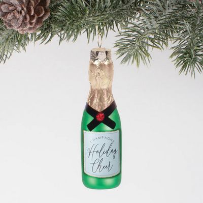 Holiday Cheer Champagne Ornament