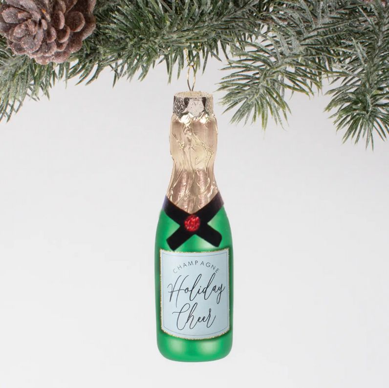 Holiday Cheer Champagne Ornament