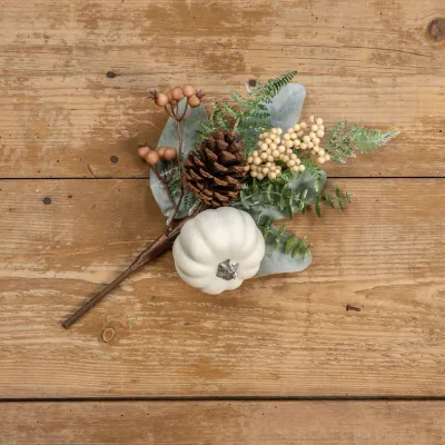 16" Eucalyptus, Pumpkin, Berries &amp; Cone Pick