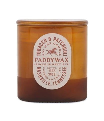 Vista Glass Candle, Scent: Tobacco &amp; Patchouli