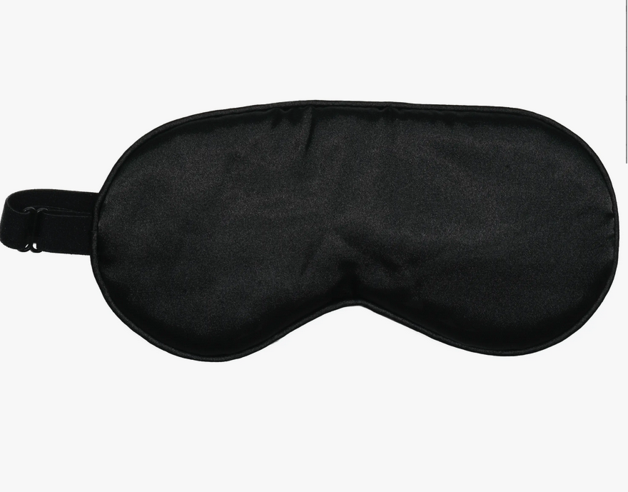 Black Satin Eye Mask