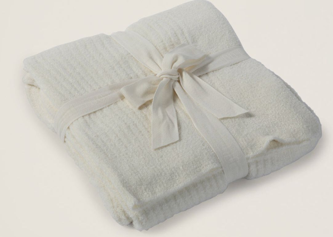 CozyChic Lite Ribbed Throw Pearl