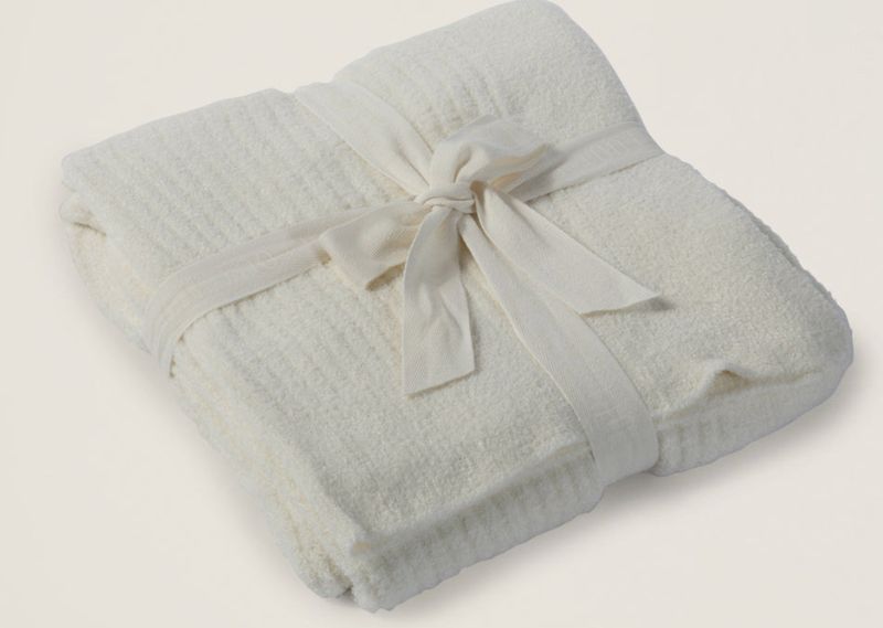 CozyChic Lite Ribbed Throw Pearl