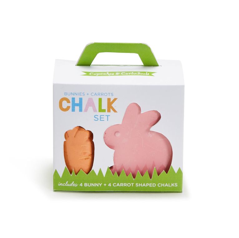 Bunny and Carrot 8 Pc Chalk Set in Gift Box Includes 5 Colors