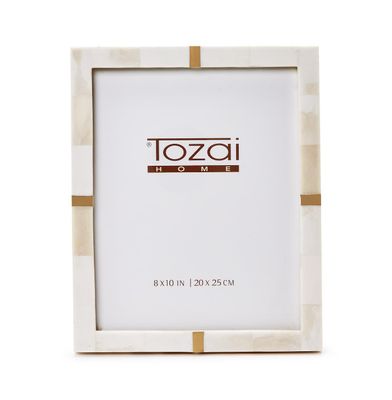 Bone and Brass 8 x 10 Photo Frame