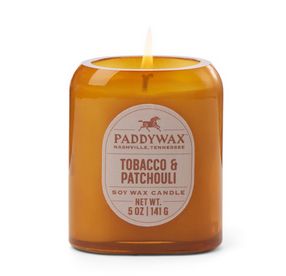Vista 5 oz Amber Glass- TOBACCO &amp; PATCHOULI
