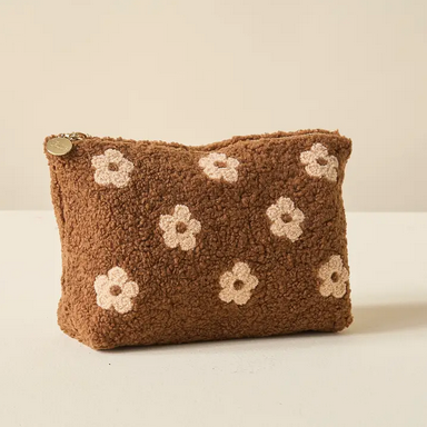 Teddy Pouch - Brown Flower