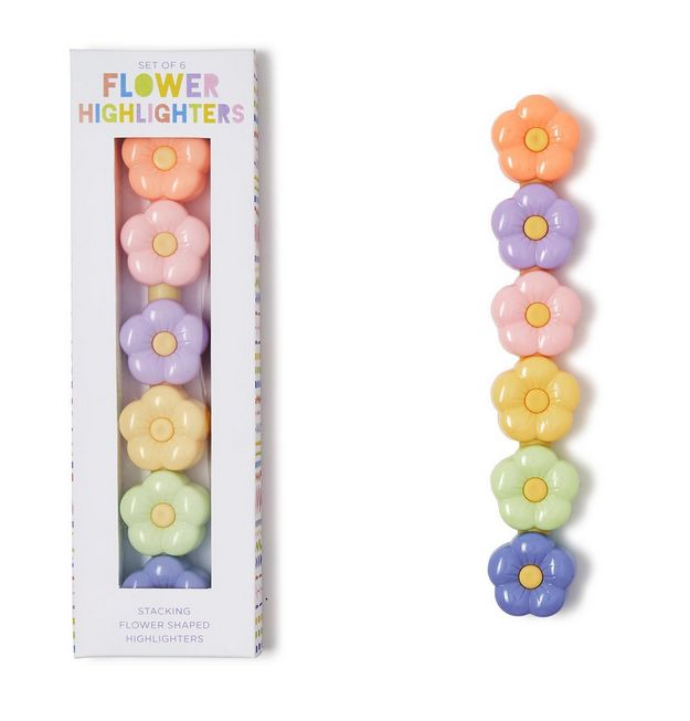 6 Stackable Flower Highlighters
