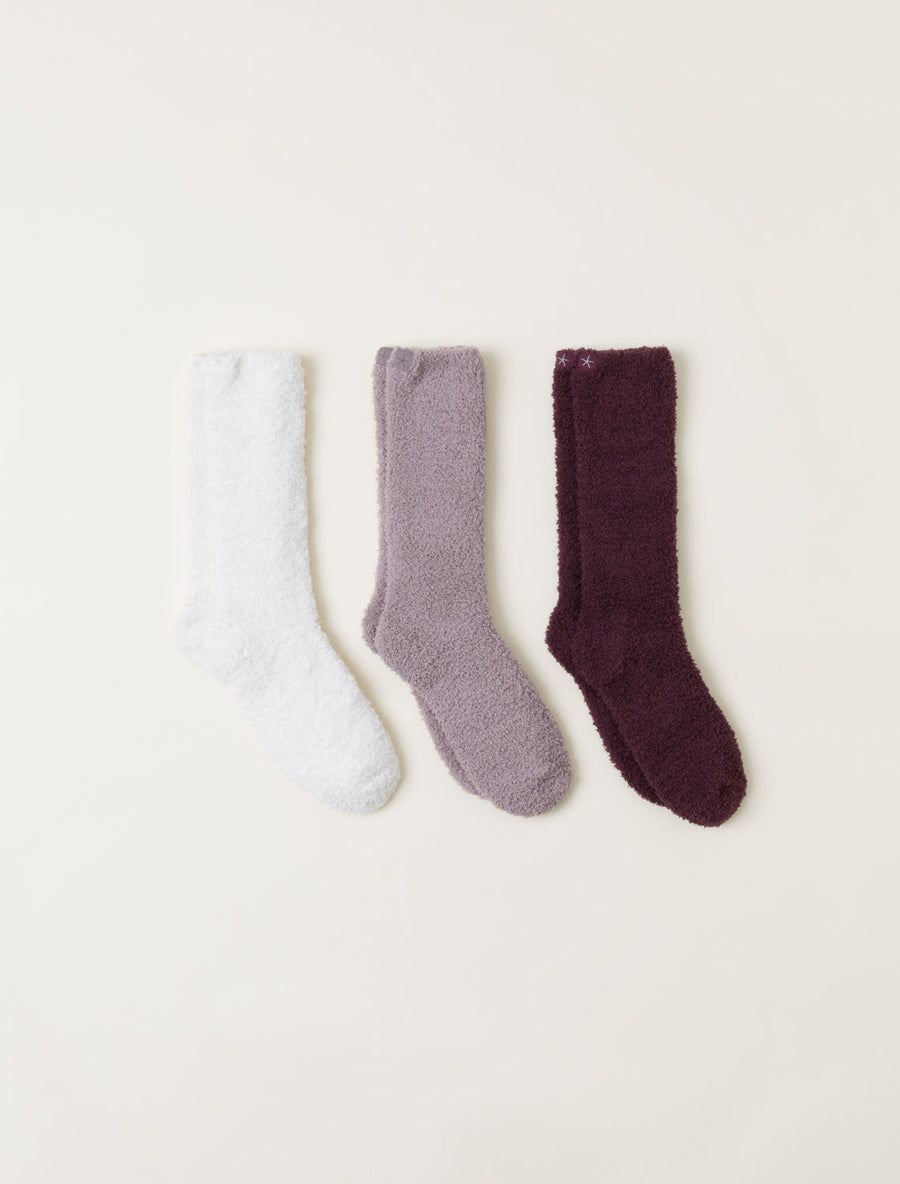 CozyChic 3 Pair Sock Set - Agate