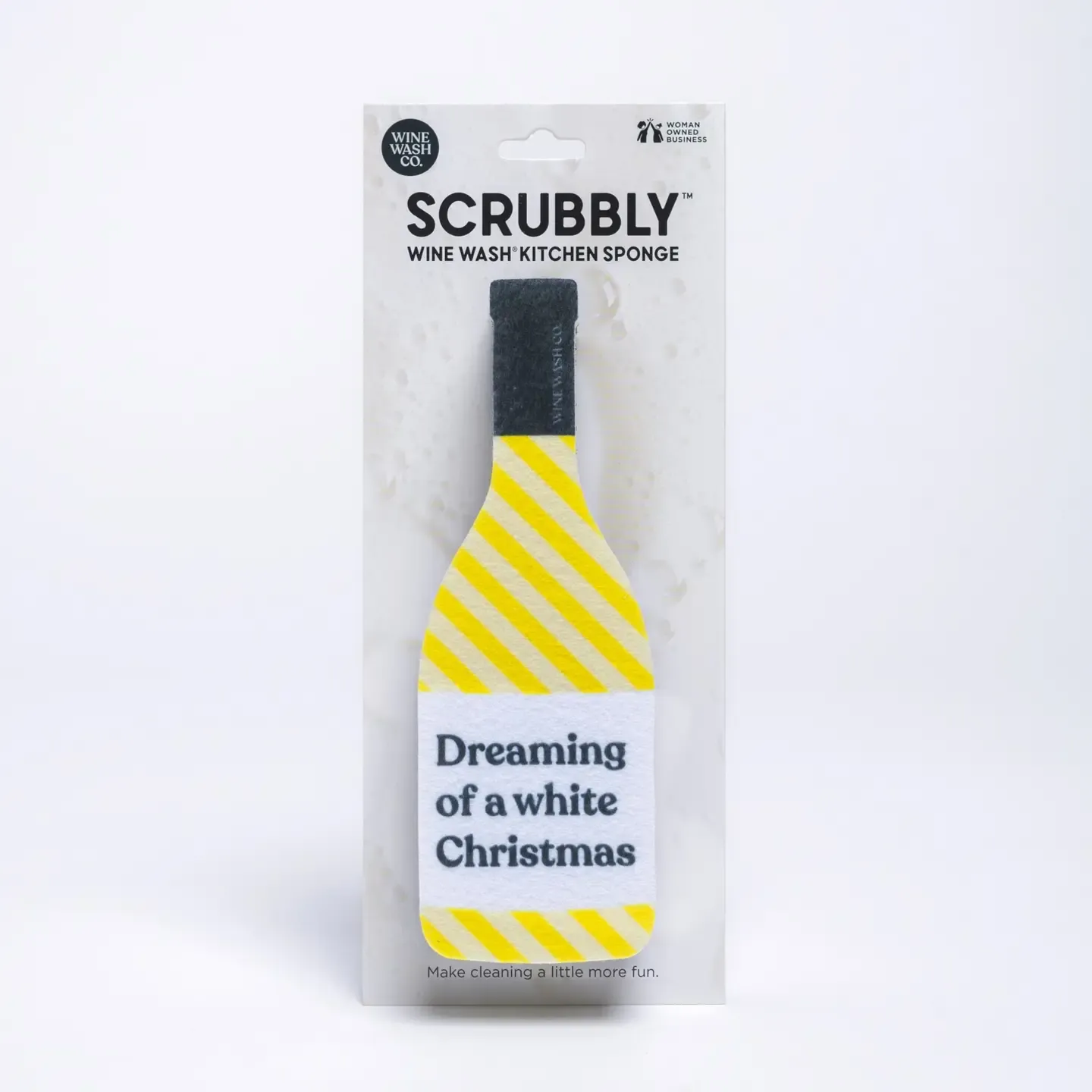 Holiday Scrubbly Sponge - White Christmas