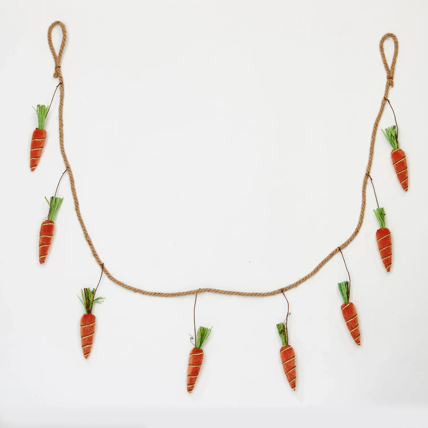 71" Carrots Burlap Garland