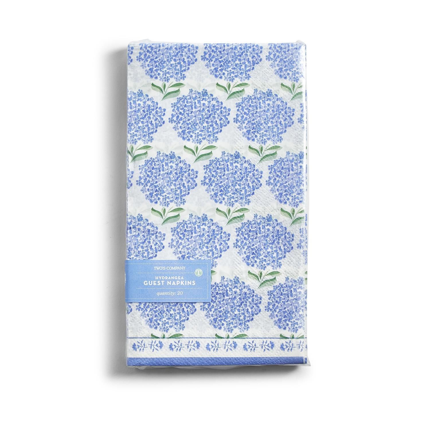 Hydrangea Paper Dinner Napkin / Guest Towel