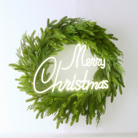 20" Lighted Merry Christmas Sign
