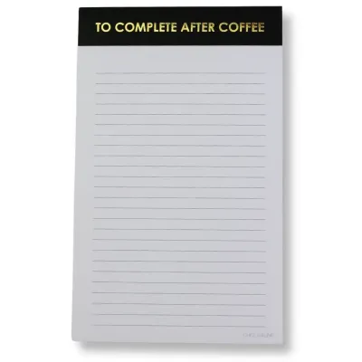 To Complete After Coffee Notepad