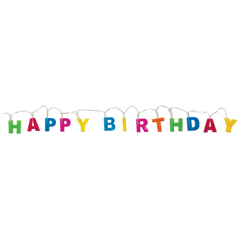 Led Happy Birthday Banner