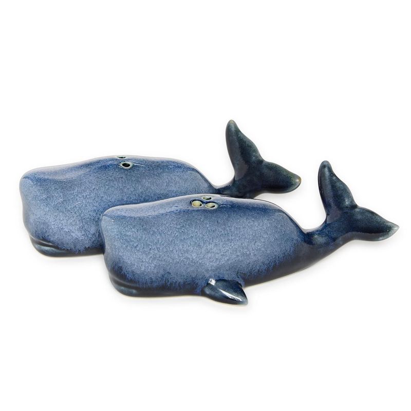 Whale Salt &amp; Pepper Shaker Set