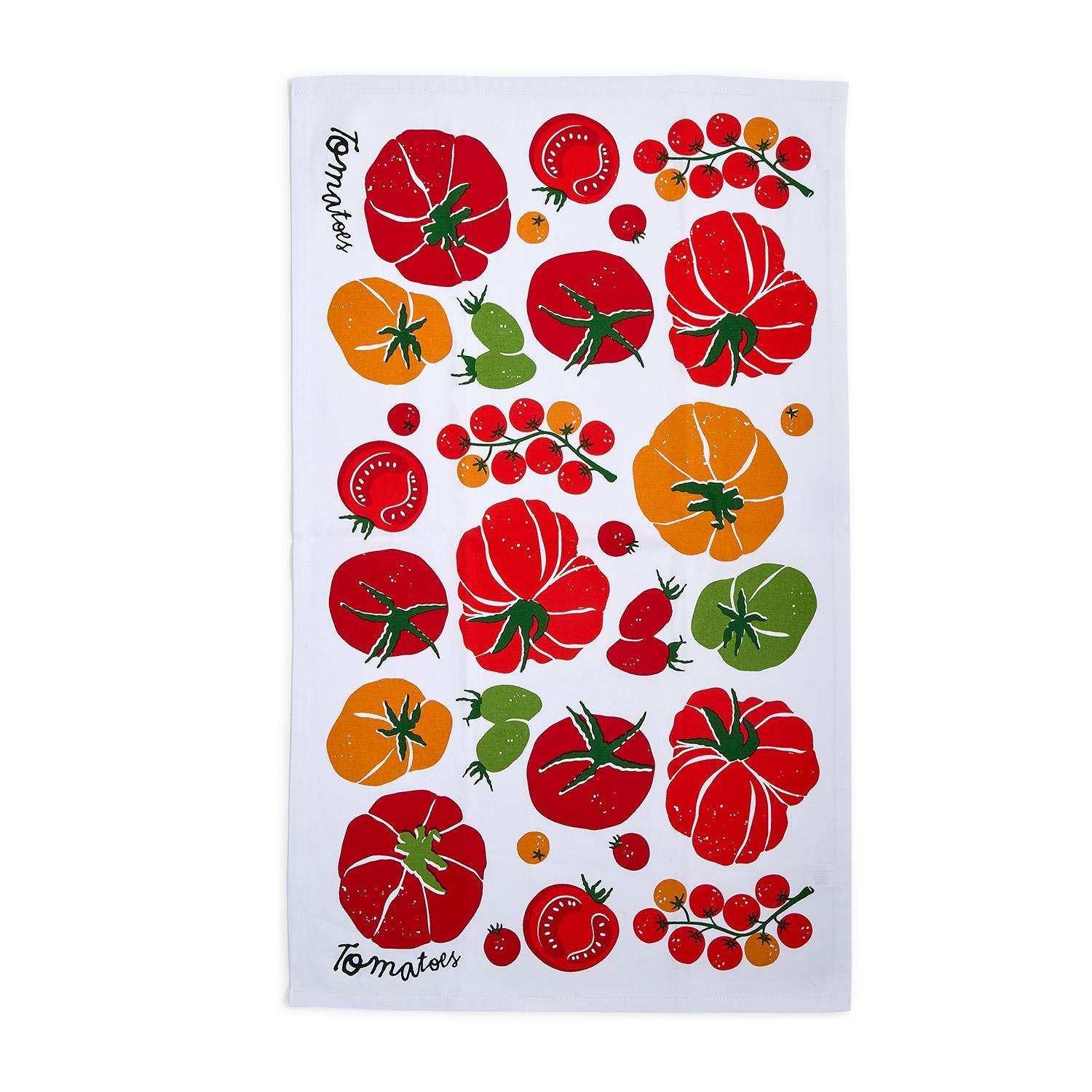 Garden Harvest Tomatoes Dish Towels