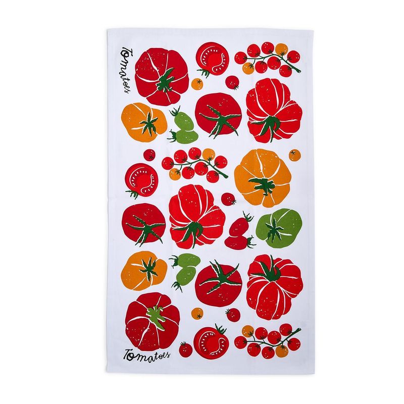 Garden Harvest Tomatoes Dish Towels
