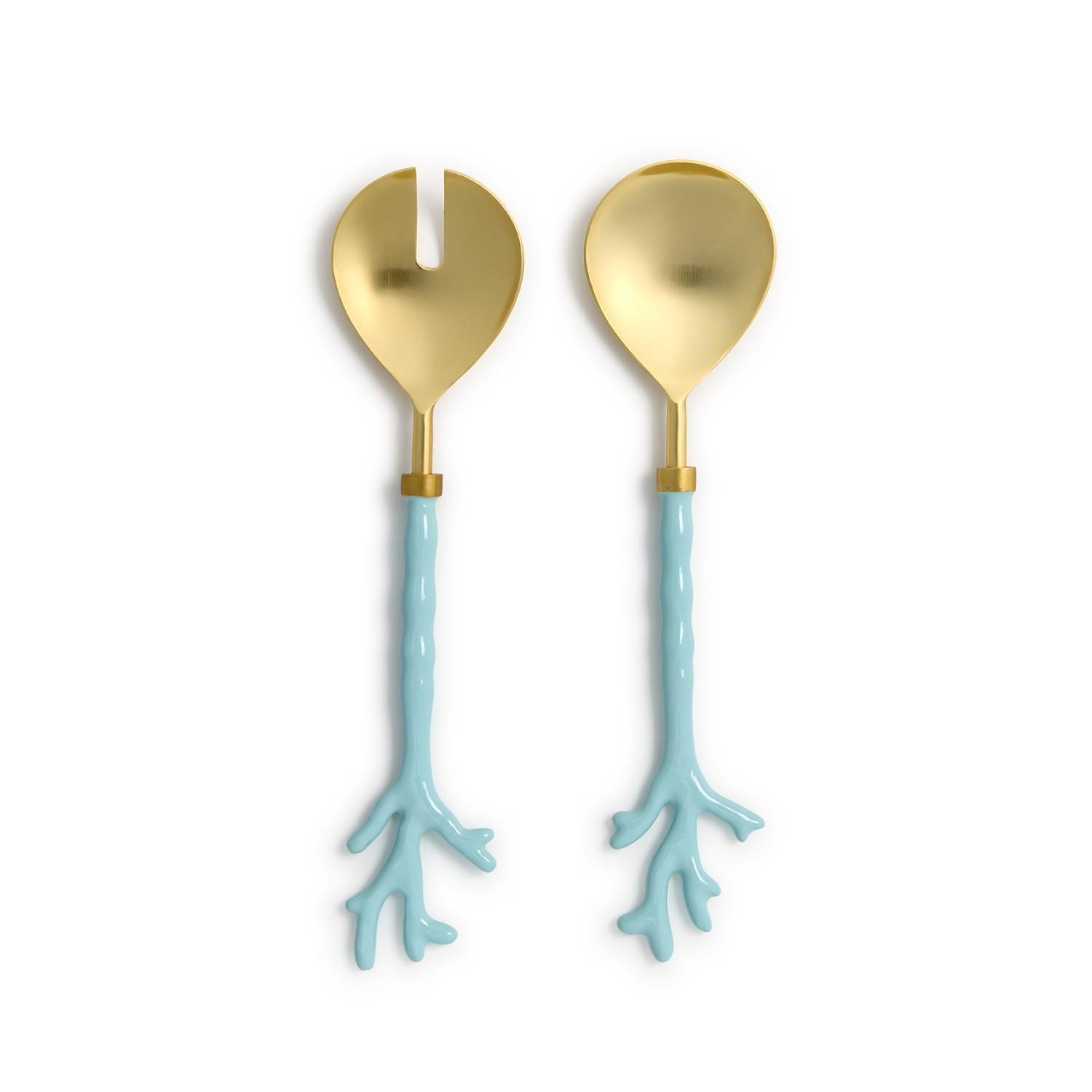 Seafoam Coral Servers (S/2)