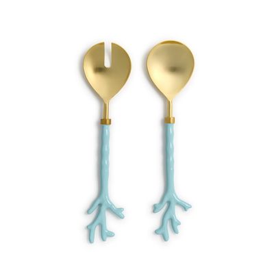 Seafoam Coral Servers (S/2)