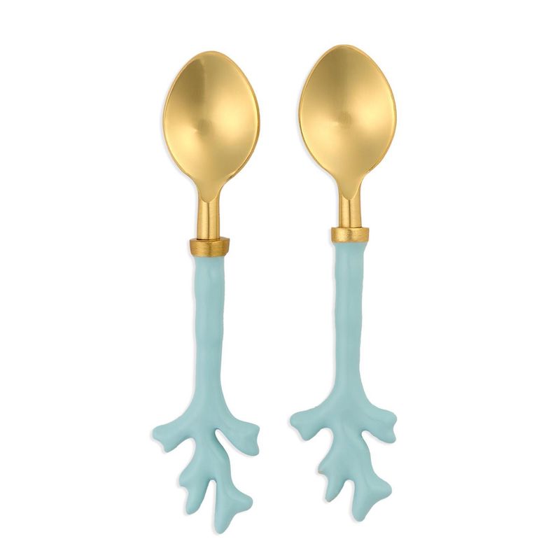 Seafoam Coral Spoons (S/2)