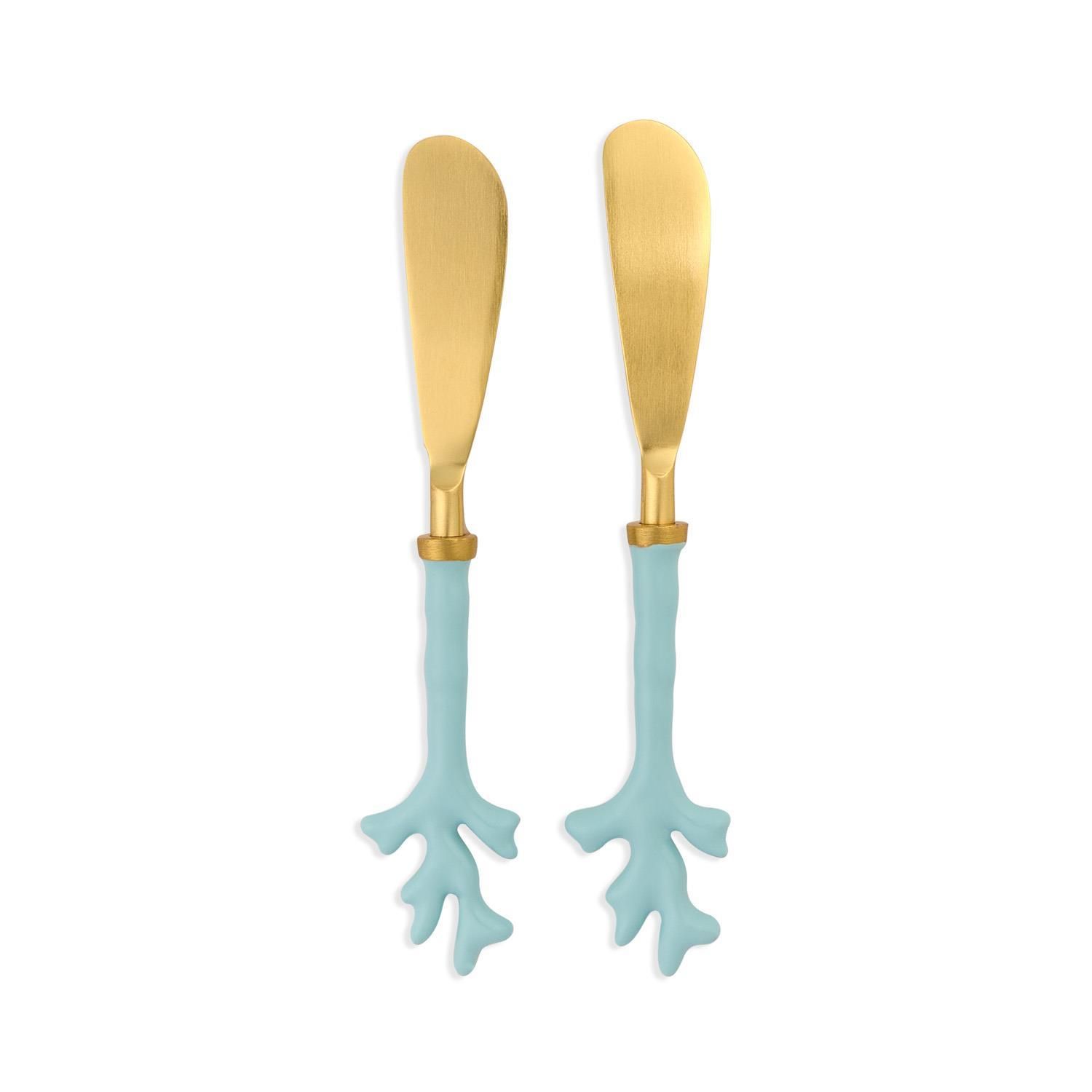 Seafoam Coral Spreaders (S/2)