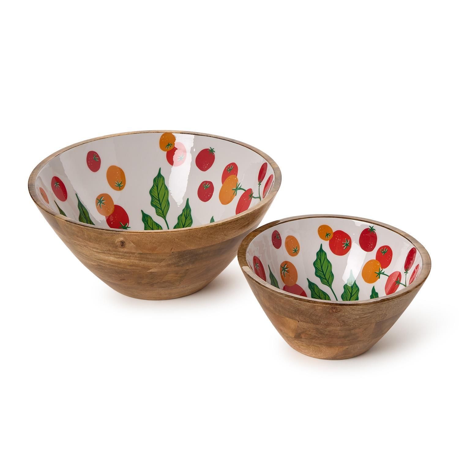 Garden Harvest Wood Bowl