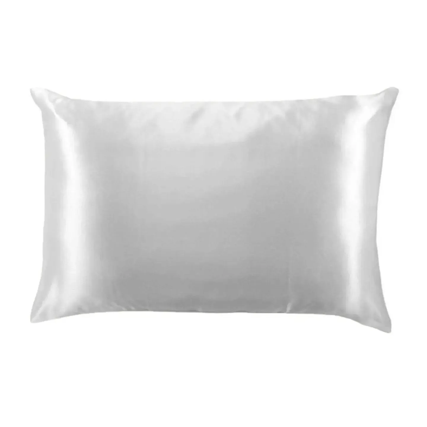 Printed Silky Satin Pillowcase, Color: Gray