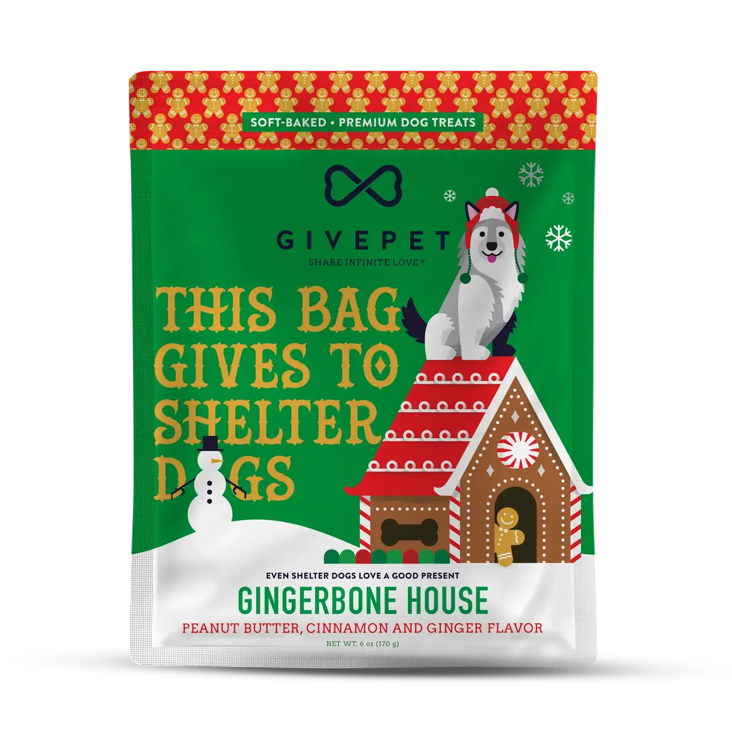 Gingerbone House Soft Baked Treats - 6oz Bag