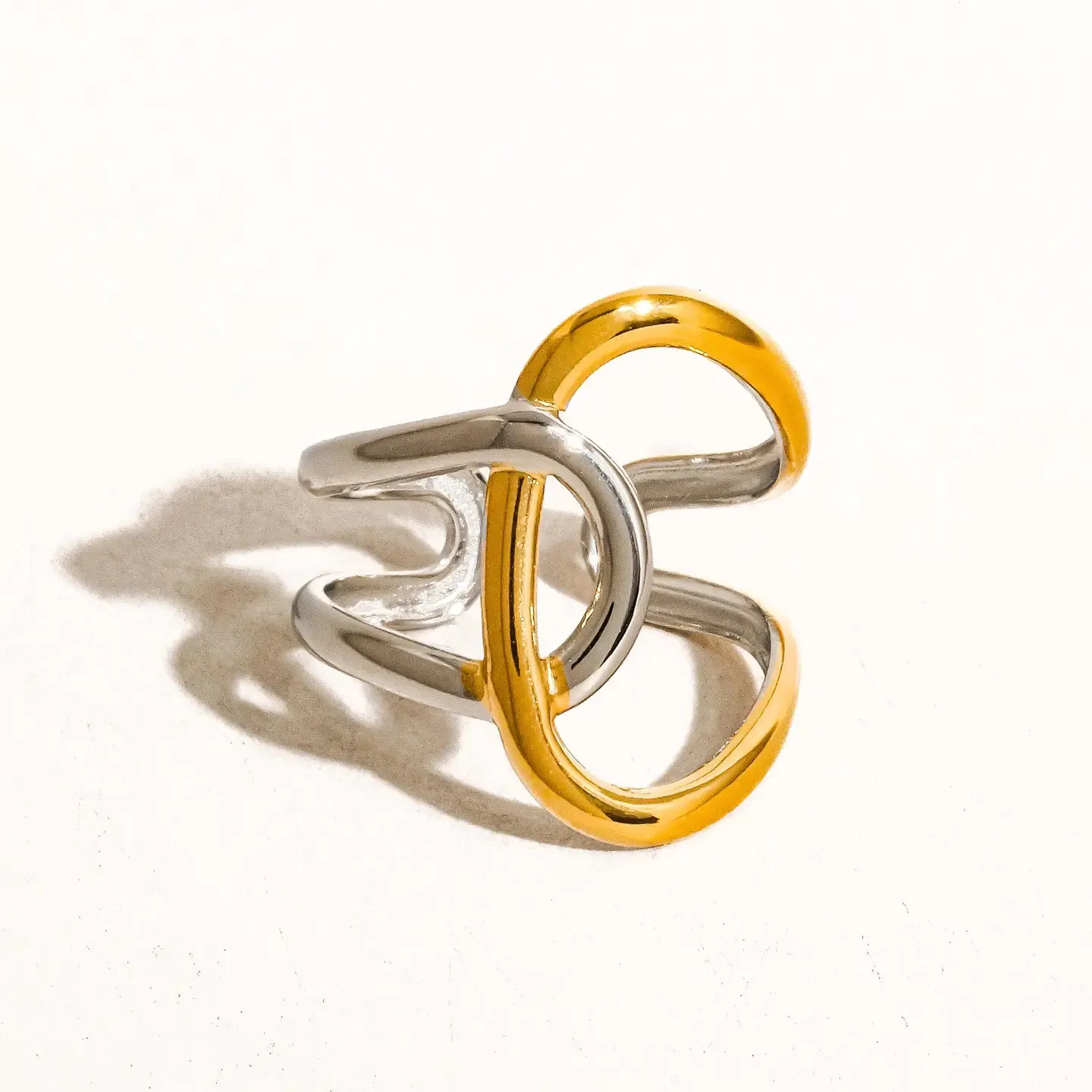 Lior Abstract Two Tone Ring (18K Gold)