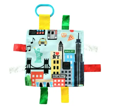 NYC Baby Learning Crinkle Tag 8"X 8" Toy