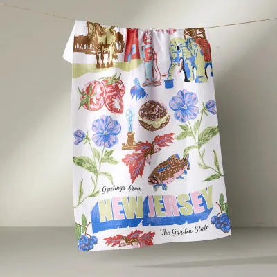 Greetings from New Jersey Tea Towel