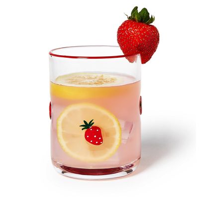 Strawberry Old Fashioned Glass