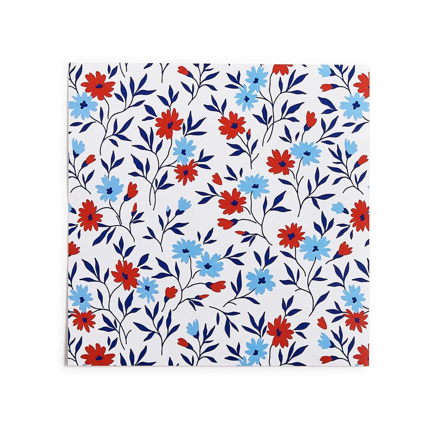 Red, White, &amp; Bloom - Cocktail Napkin