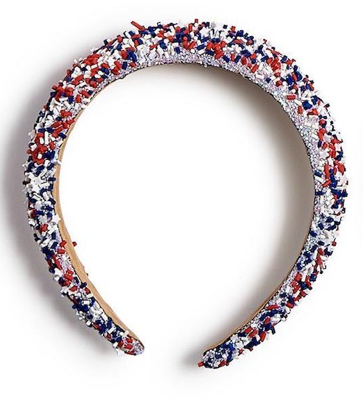 Navy Sprinkles Headband