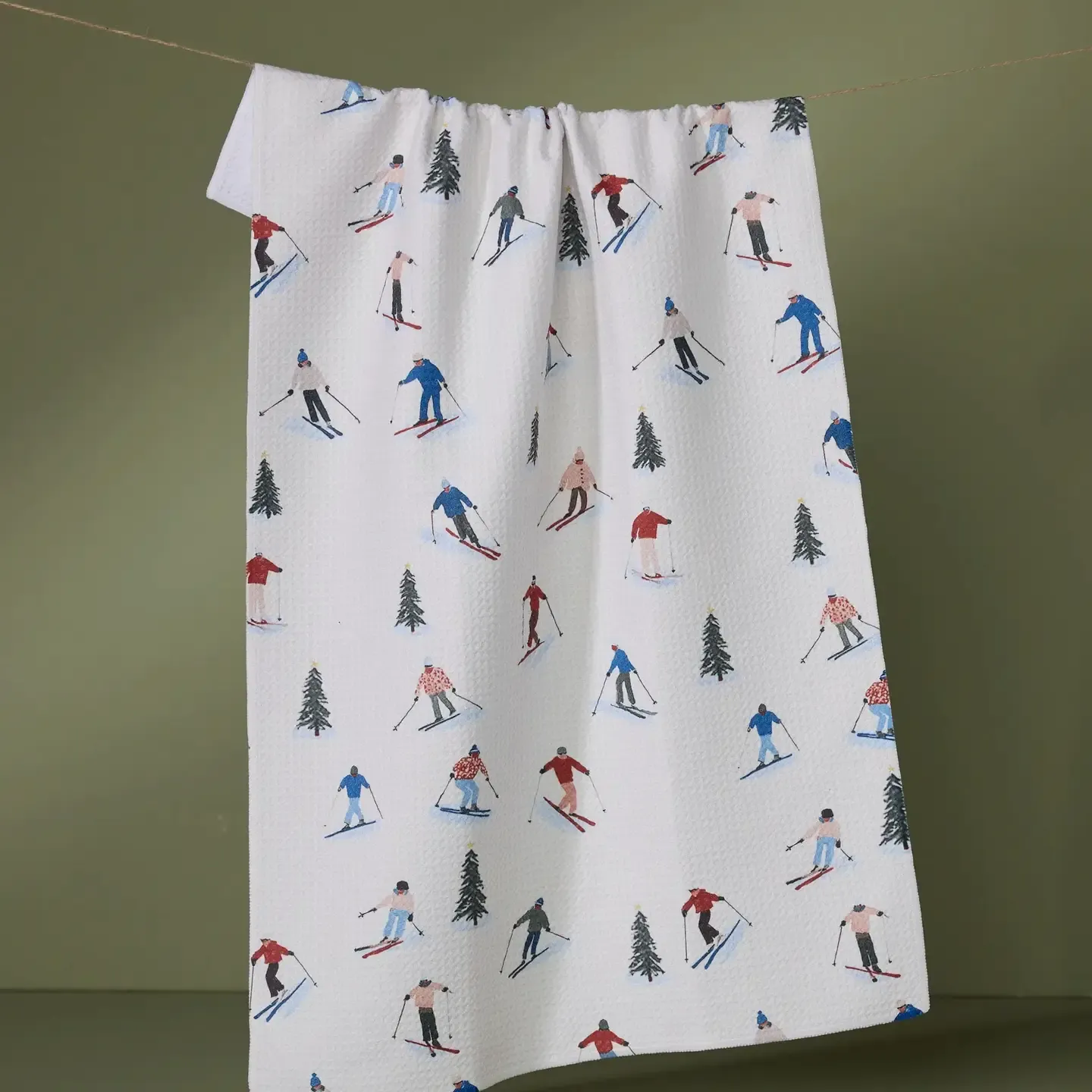 Alpine Run Tea Towel