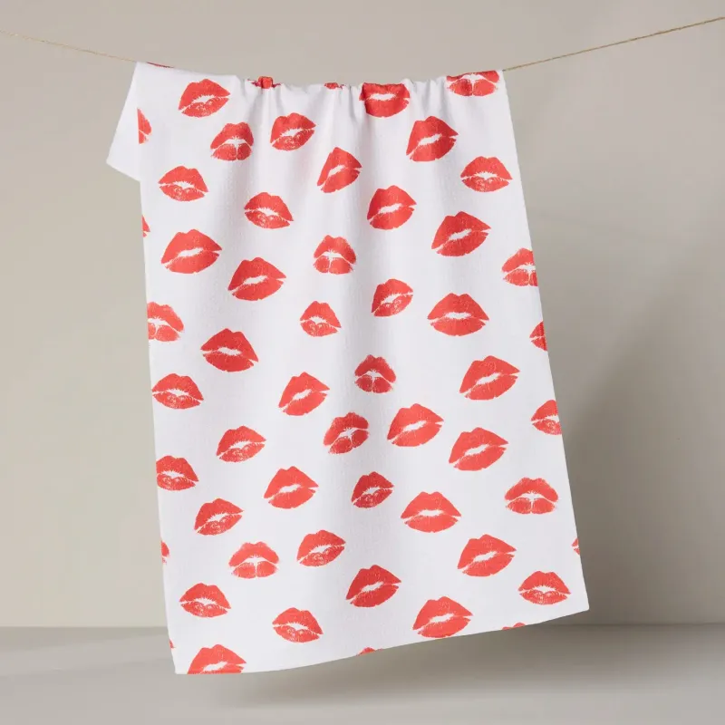 Muchos Besos Tea Towel