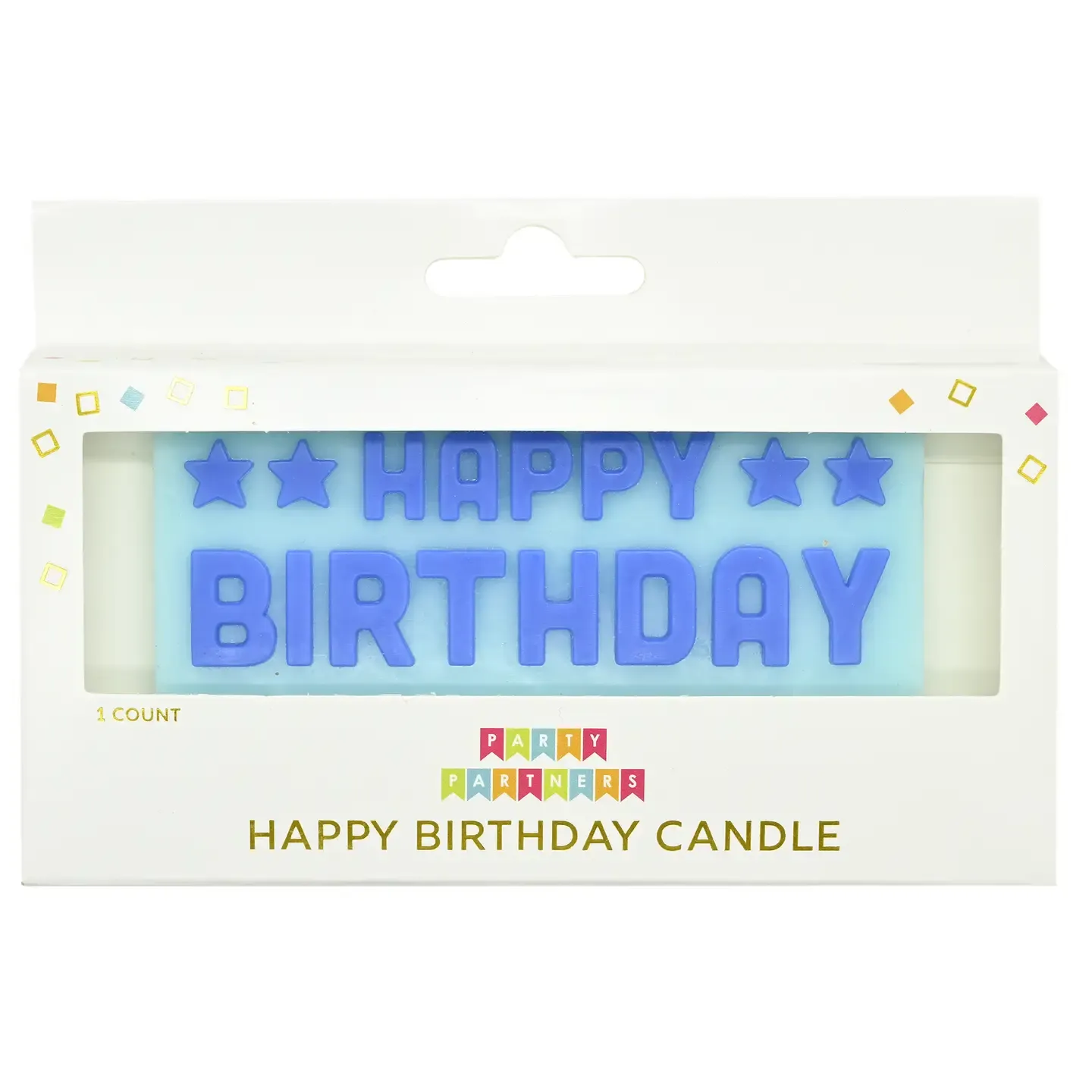 Block Candle Set - Birthday Blue