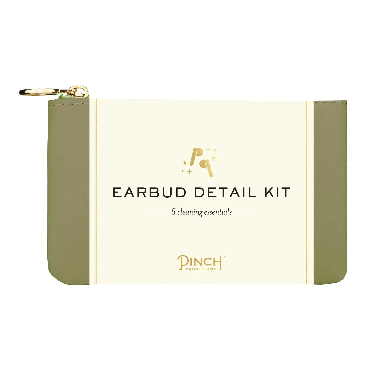 Olive Earbud Detail Kit  (Vegan Leather)