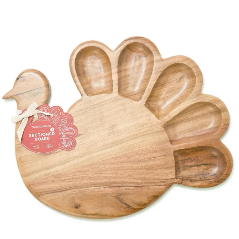 Turkey Shape Sectional Charcuterie Board