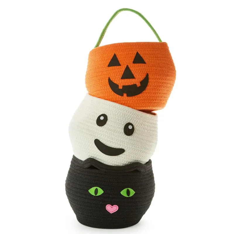 Halloween Cotton Rope Basket -