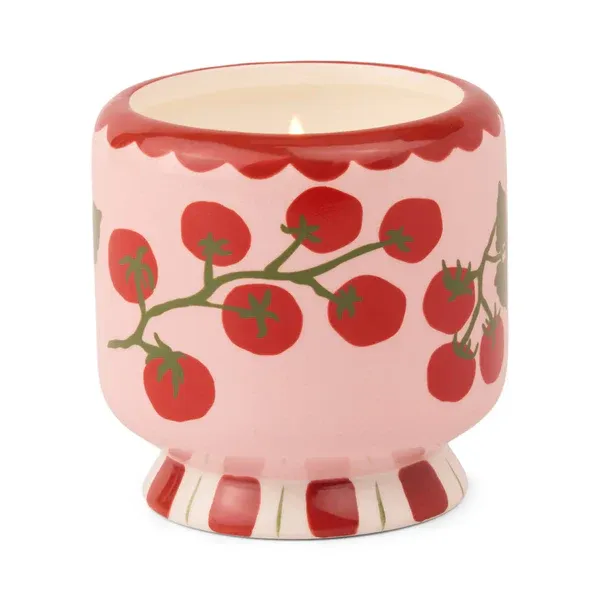 Adopo 8 oz. Ceramic Candle - Tomato Vine