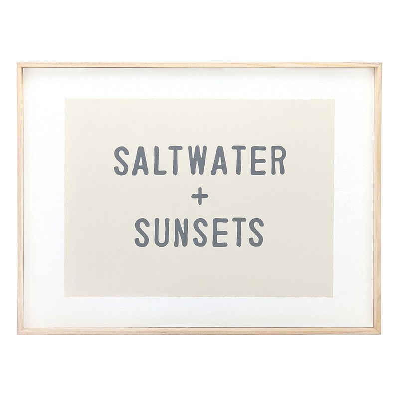 Salt Water + Sunsets Wood Signs