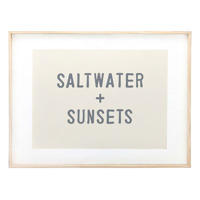 Salt Water + Sunsets Wood Signs