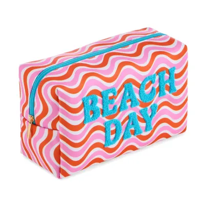 "Beach Day" Large Zip Pouch