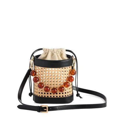 Black Lyra Bucket Bag