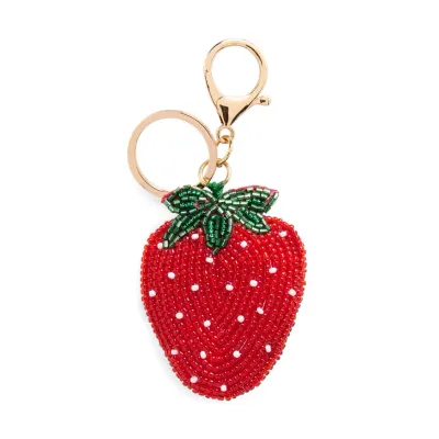 Beaded Bag Key Ring -