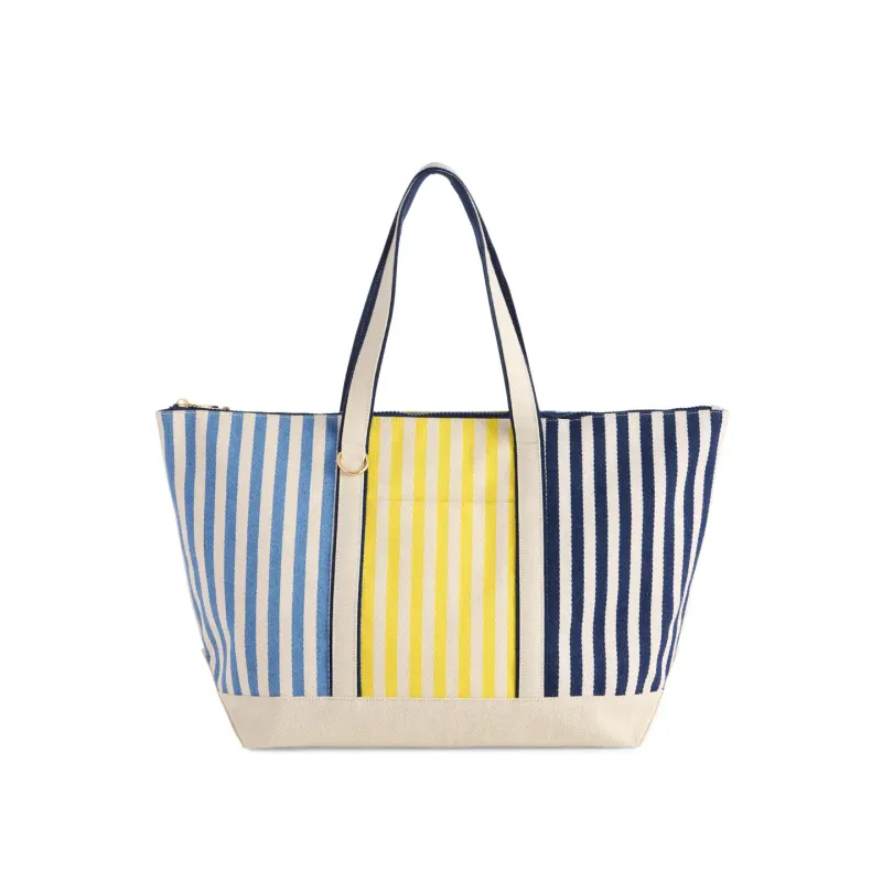 Blue &amp; Yellow Port Stripe Tote
