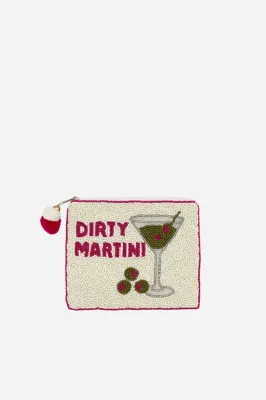 Dirty Martini Beaded Coin Pouch