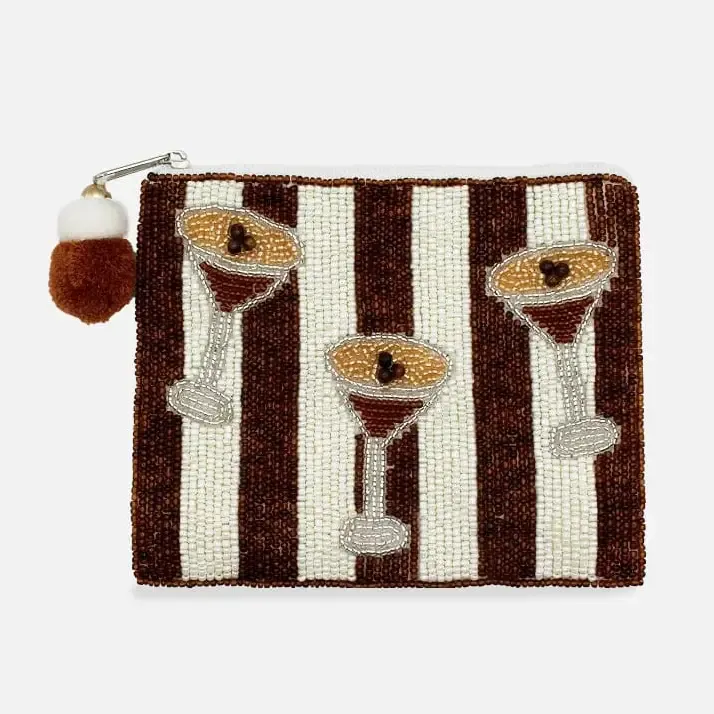 Espresso Martini Beaded Coin Pouch